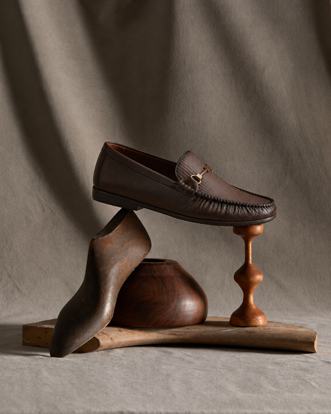 FOOTSEE LOAFERS DARK BROWN