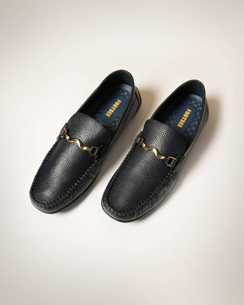 Continental Horsebit Driving Loafer - Black