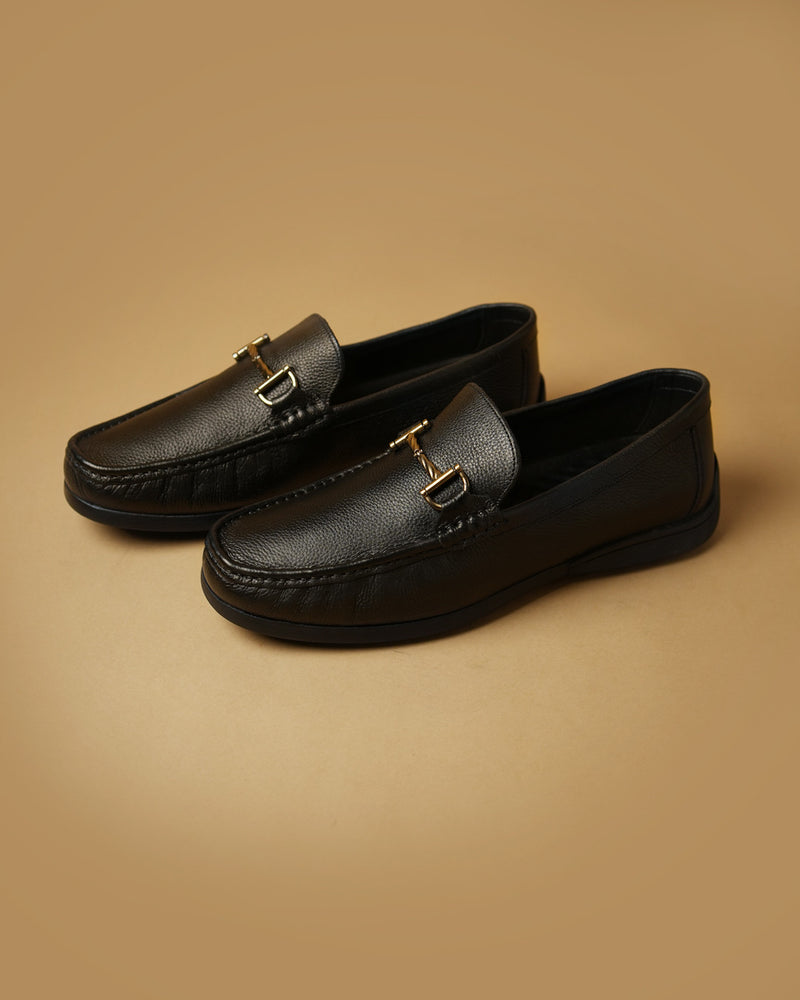 Saddle Black Bit Loafer