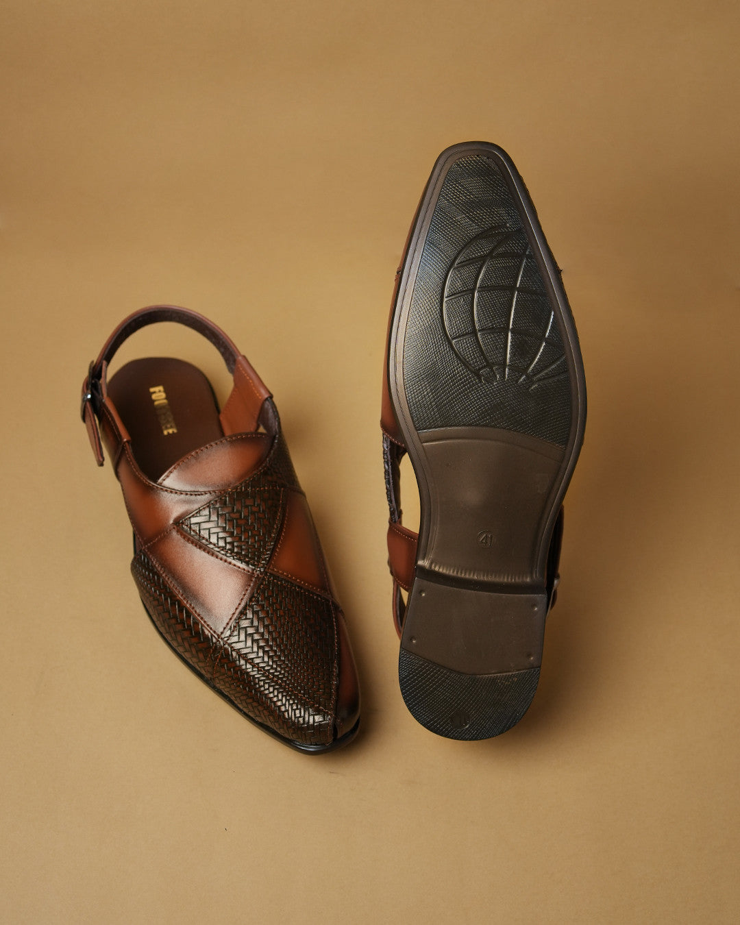 Hunar Cognac Brown Peshawari Sandal view 8