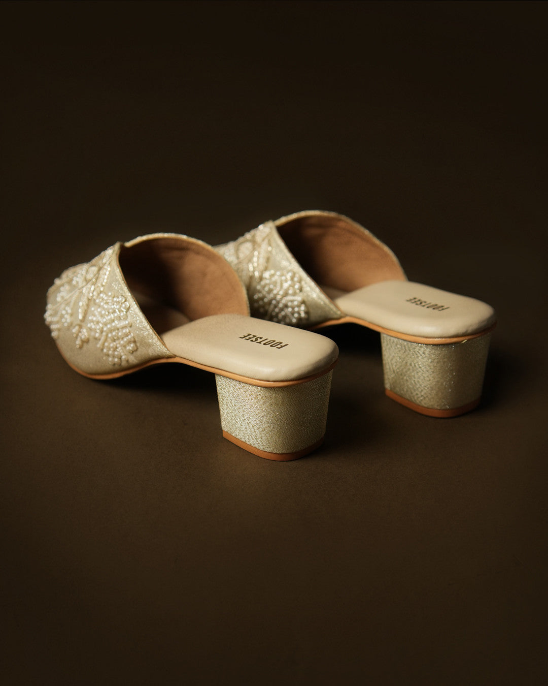 Pearl Champagne Mule view 4