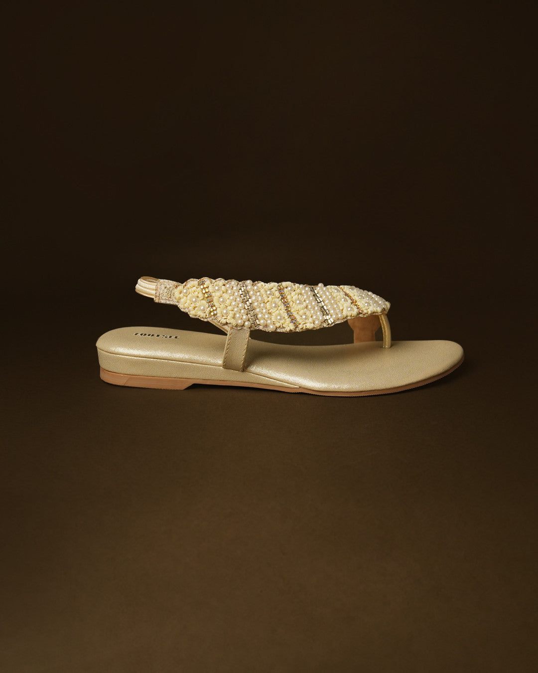 Glimmer Gold Toe-Post Sandal view 5