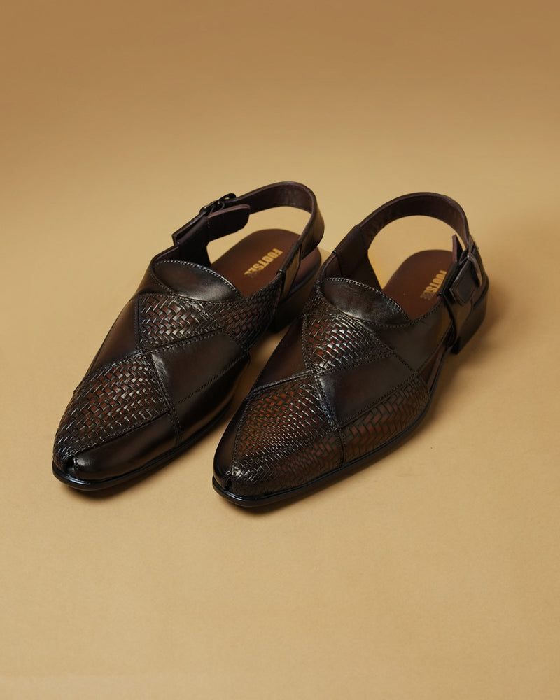 Hunar Dark Brown Peshawari Sandal