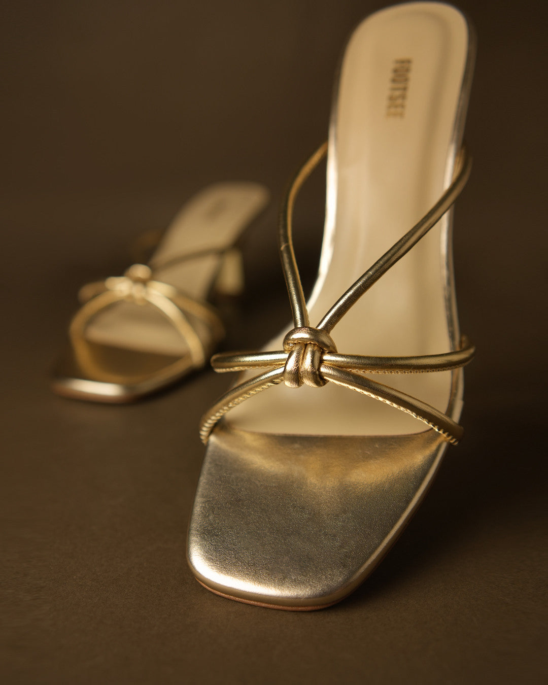 Dori Gold Strappy Mule view 4