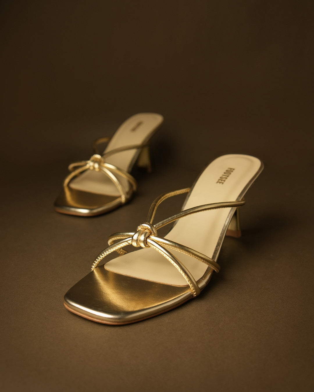 Dori Gold Strappy Mule view 3