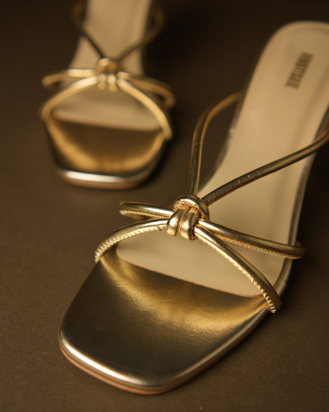 Dori Gold Strappy Mule view 6