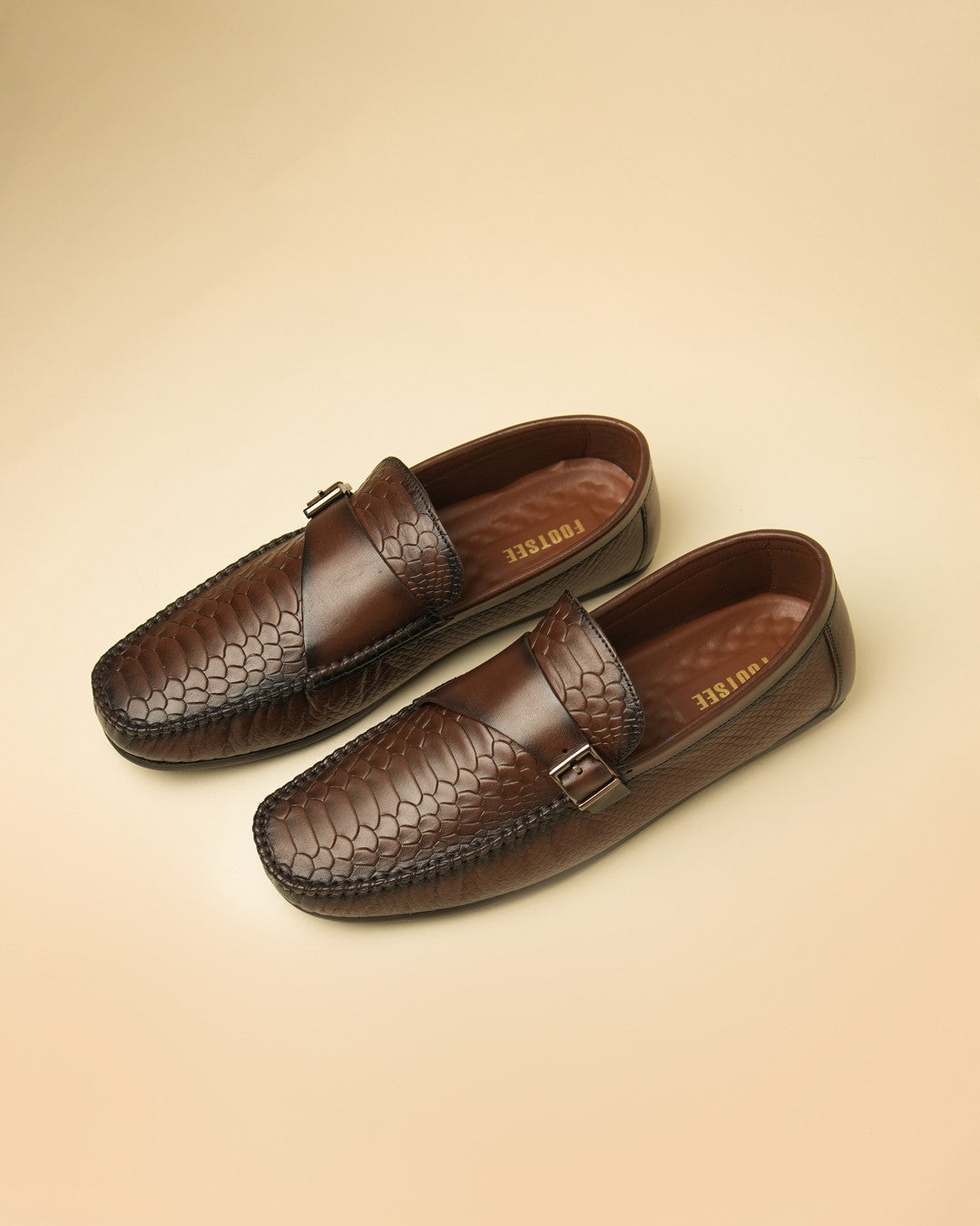 Crest Brown Buckle Loafer view 4