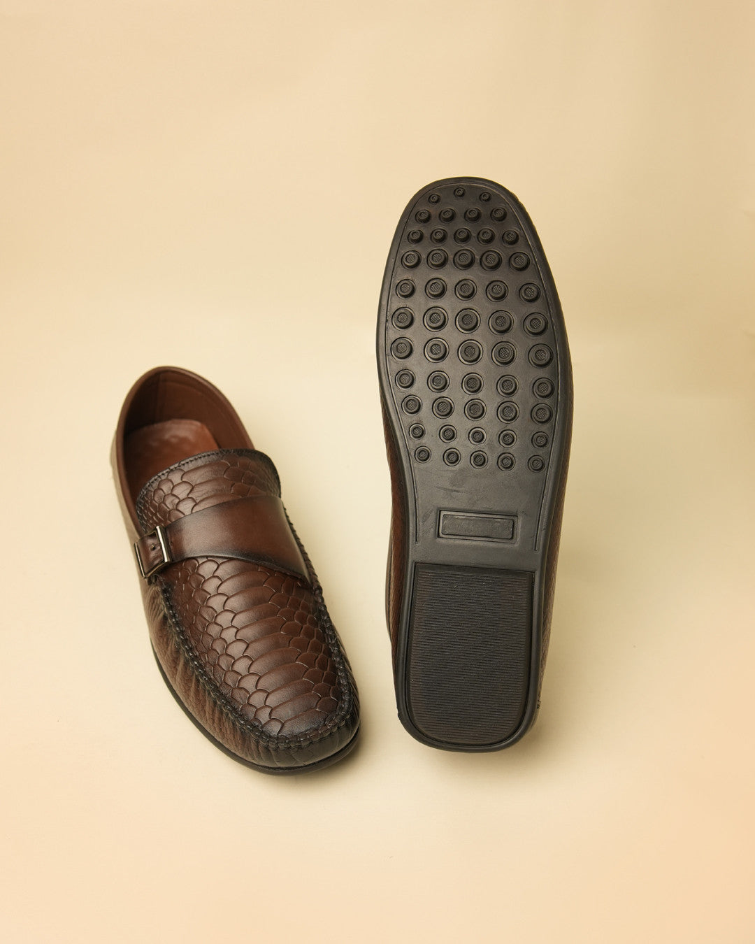 Crest Brown Buckle Loafer view 9