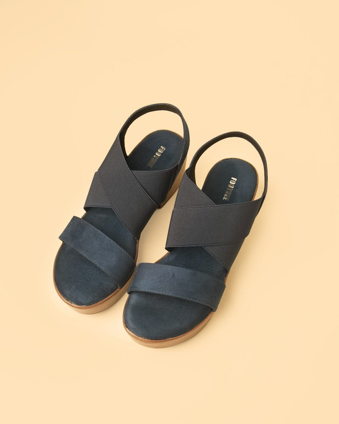 Muse Slate Blue Platform Slingback Sandal