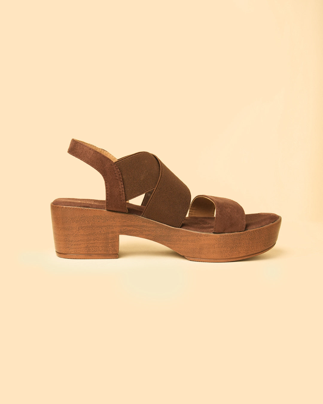 Muse Brown Platform Slingback Sandal view 5