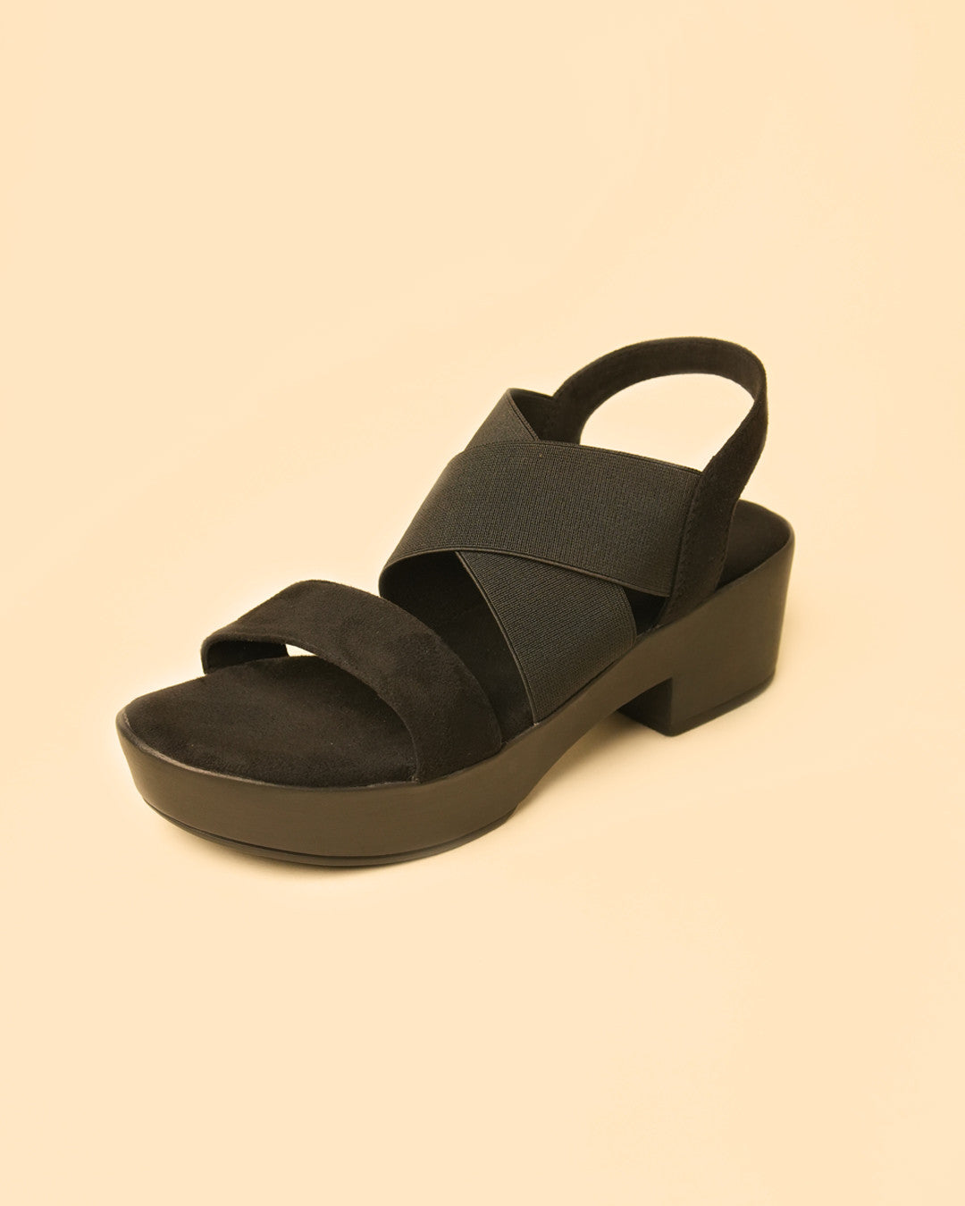 Muse Black Platform Slingback Sandal view 5