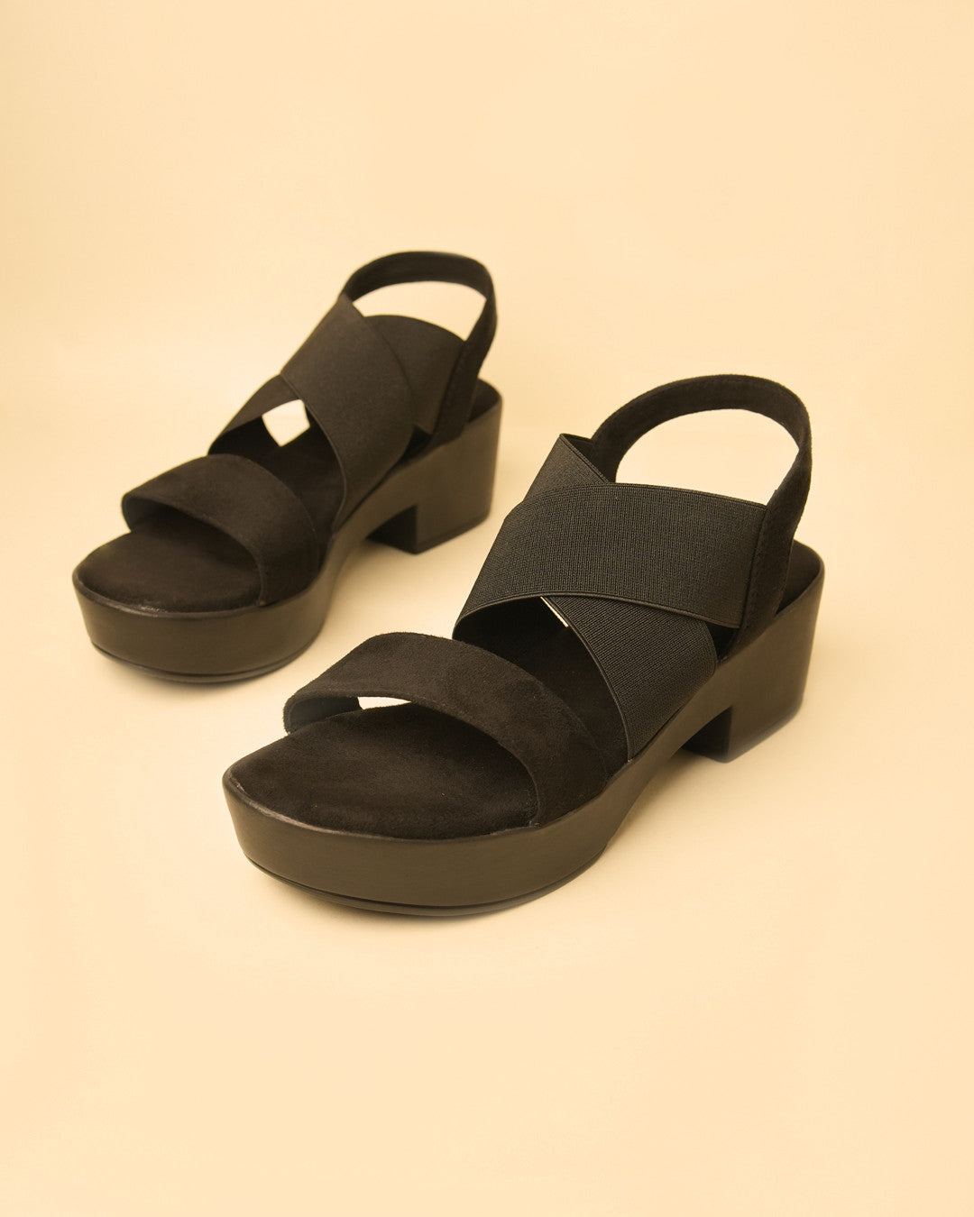 Muse Black Platform Slingback Sandal view 3
