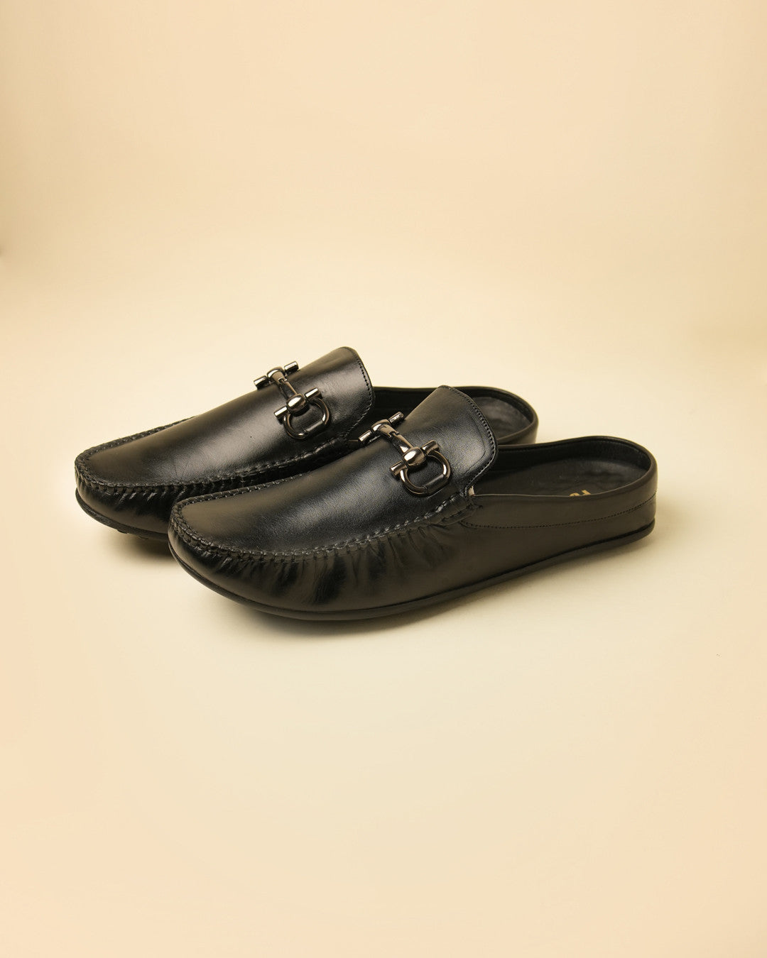 Weston Black Horsebit Mule view 2