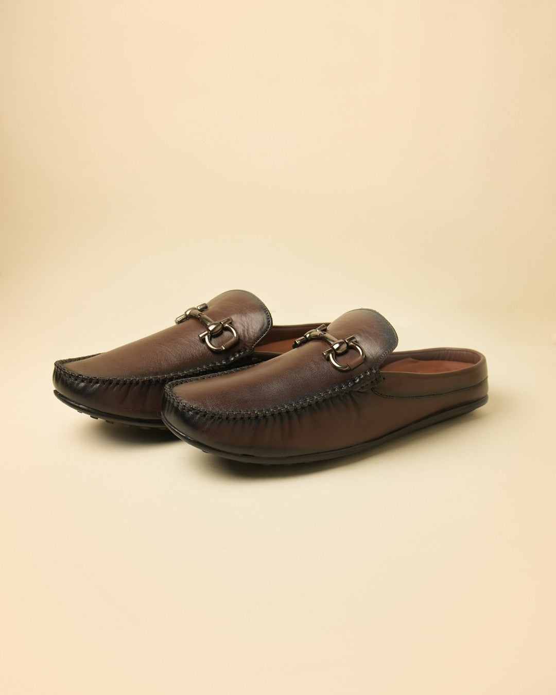 Weston Brown Horsebit Mule
