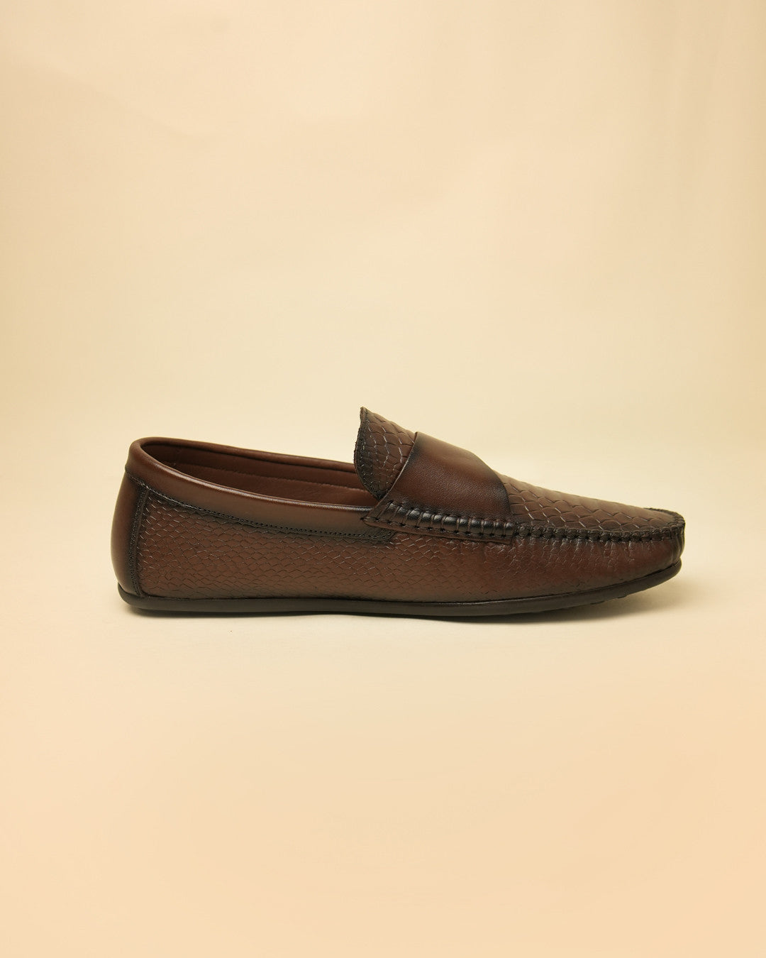 Crest Brown Buckle Loafer view 7