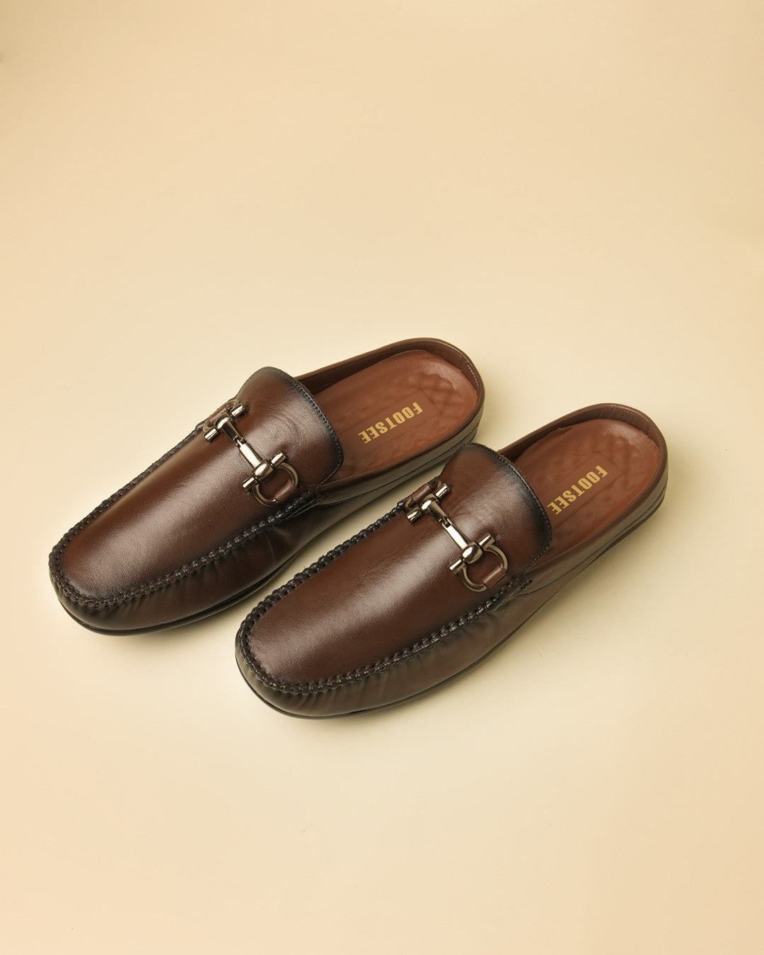 Weston Brown Horsebit Mule view 2
