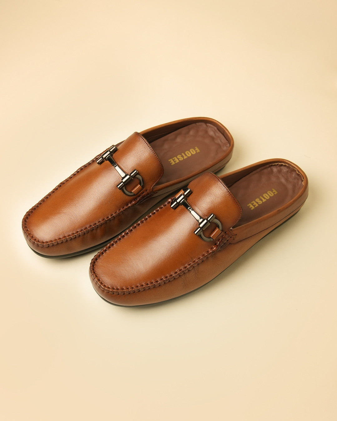 Weston Tan Horsebit Mule view 2