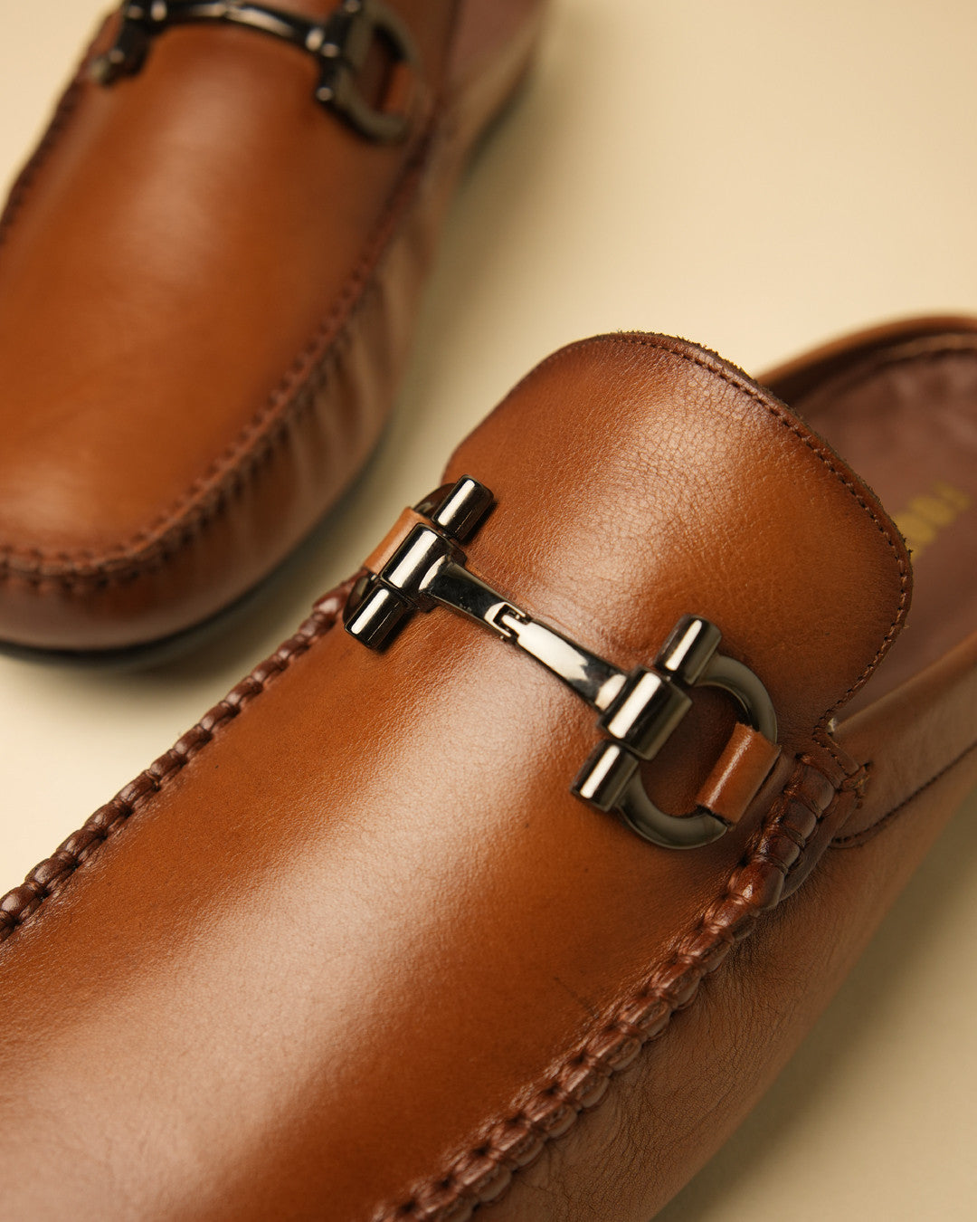 Weston Tan Horsebit Mule view 4