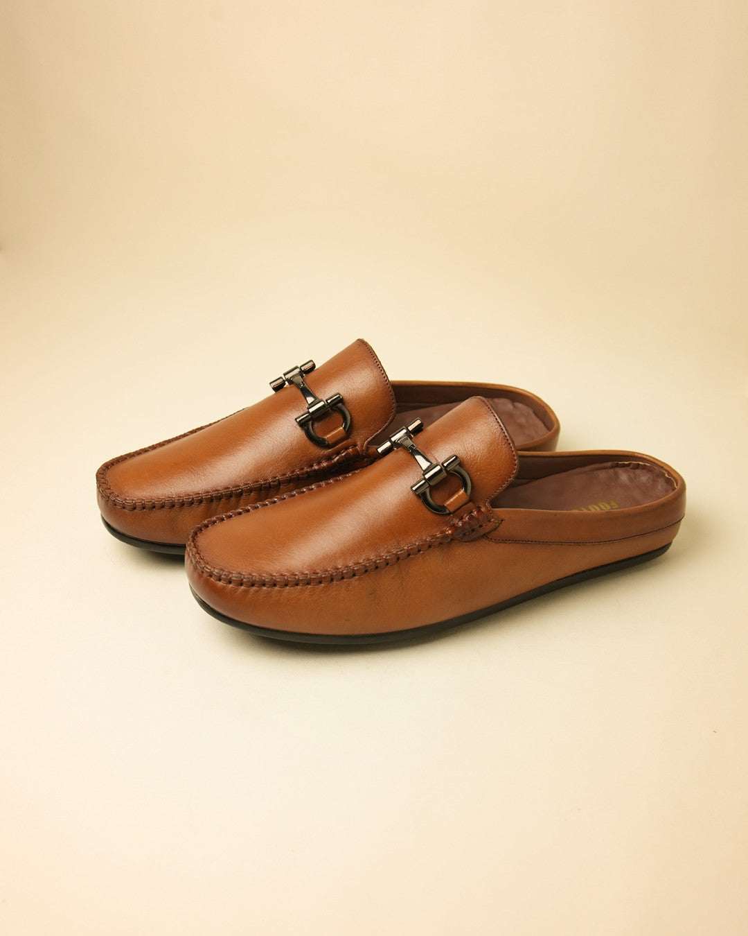 Weston Tan Horsebit Mule