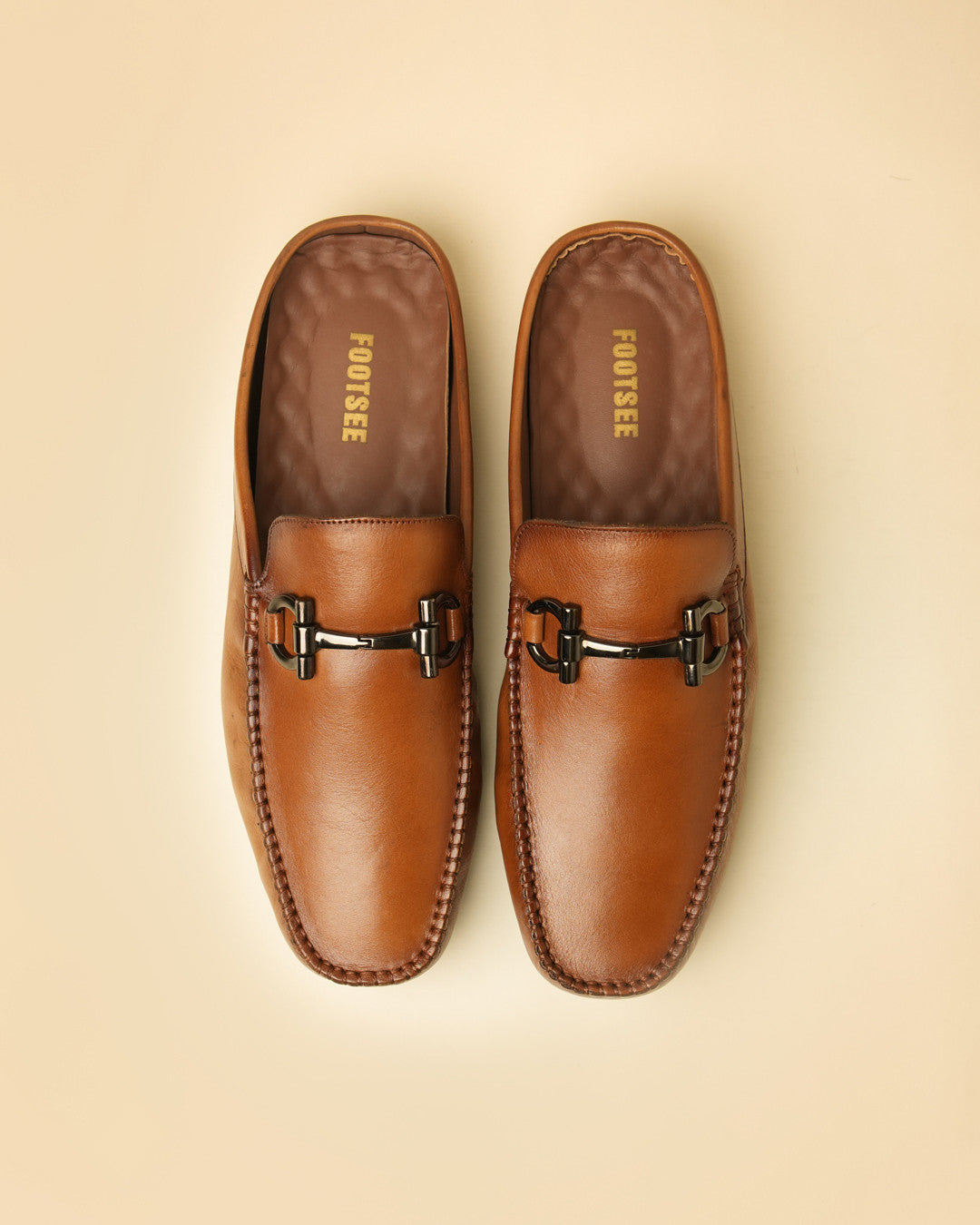 Weston Tan Horsebit Mule view 3
