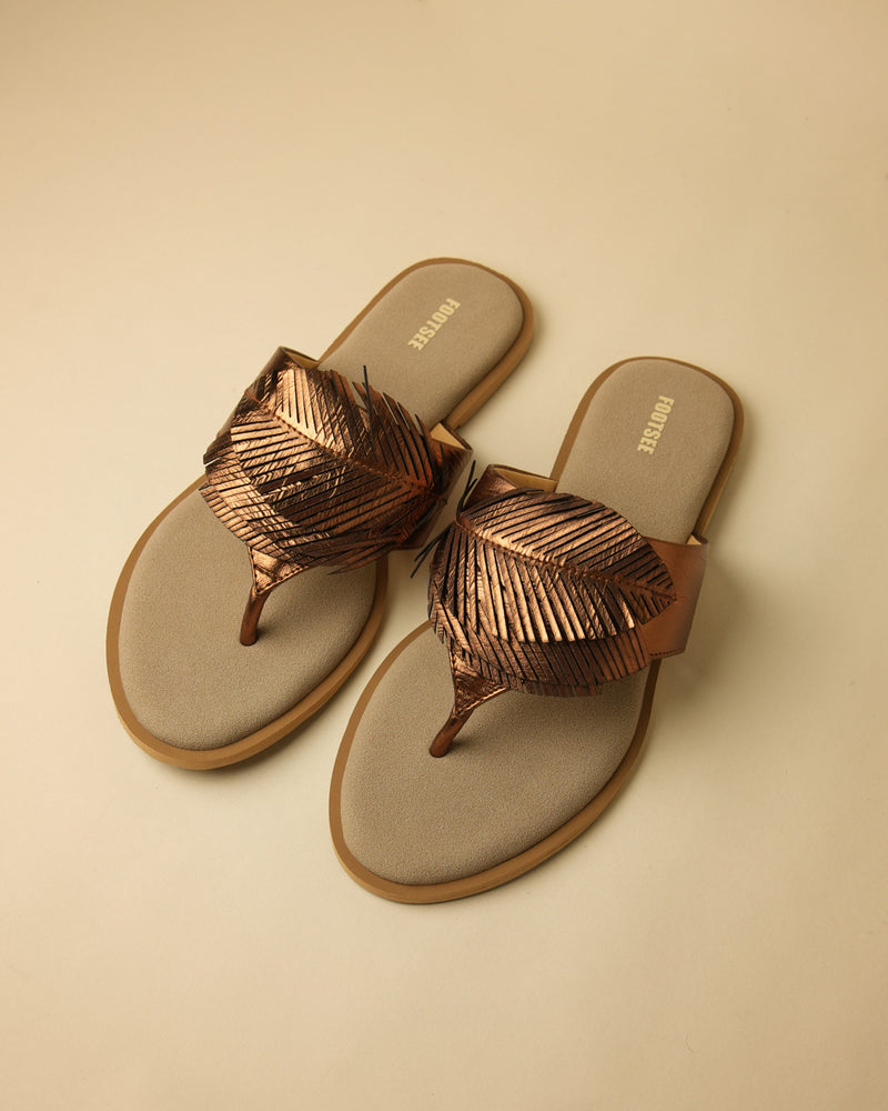 Palma Bronze Toe-Post Flat