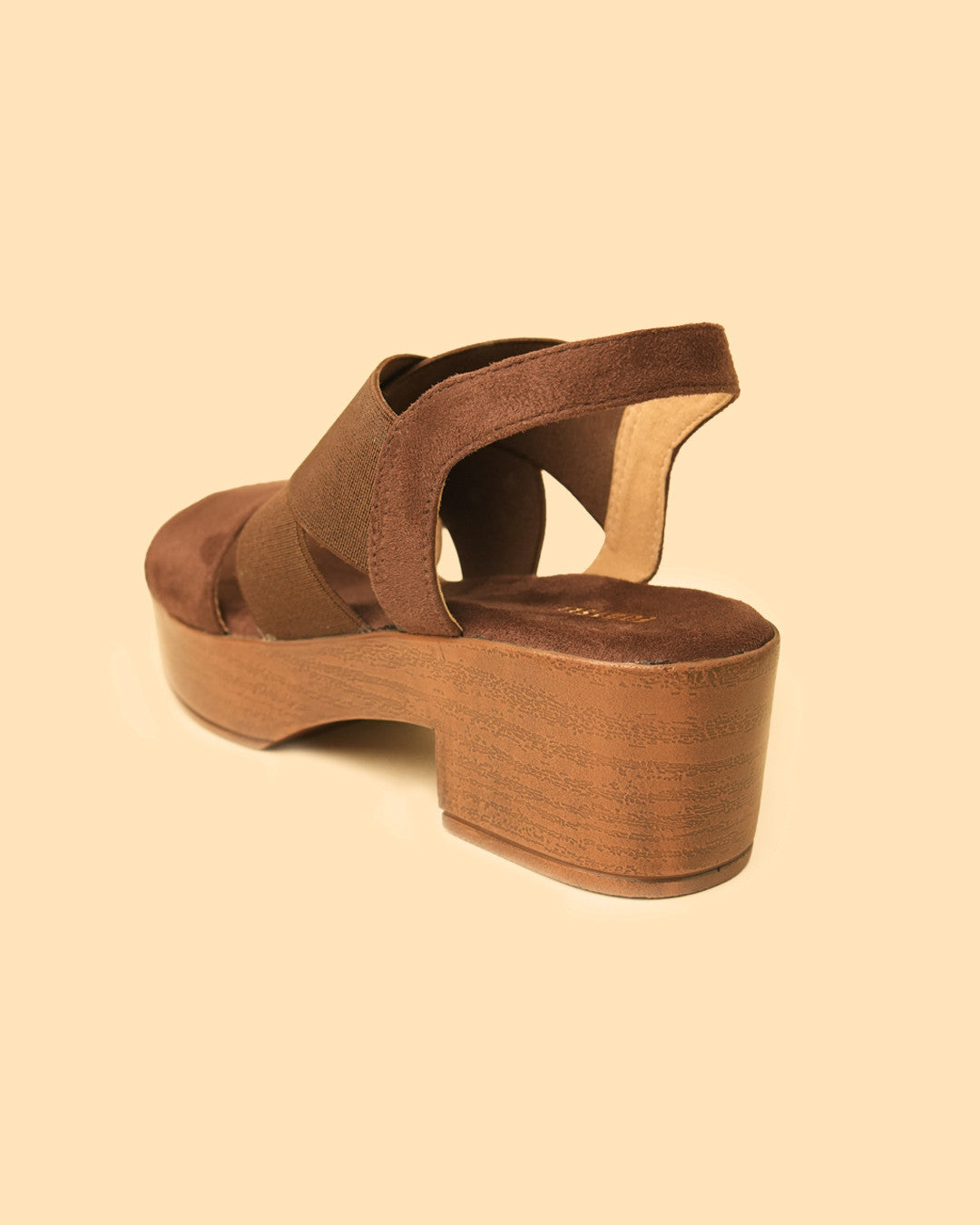 Muse Brown Platform Slingback Sandal view 4