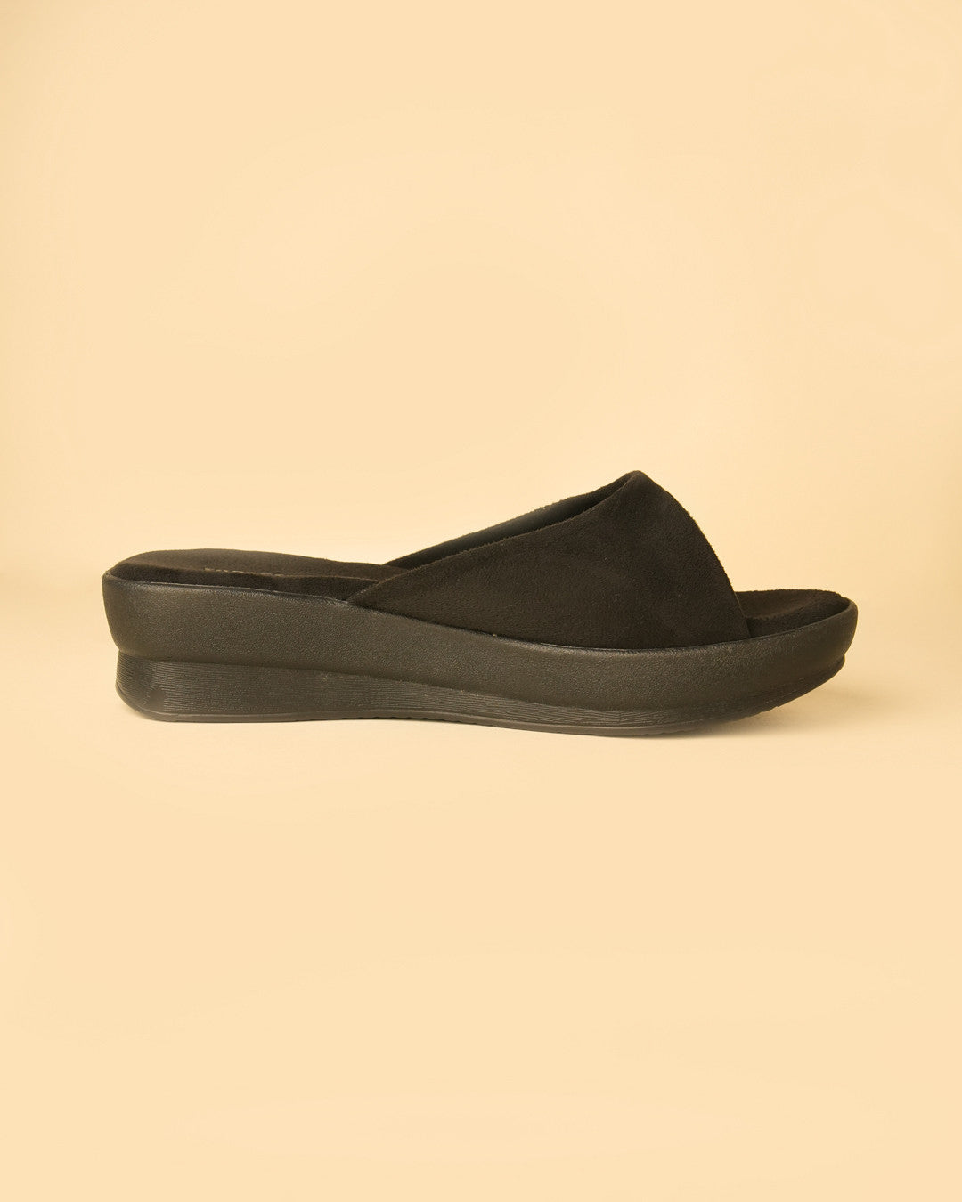 Flair Black Crossover Platform Slide view 7