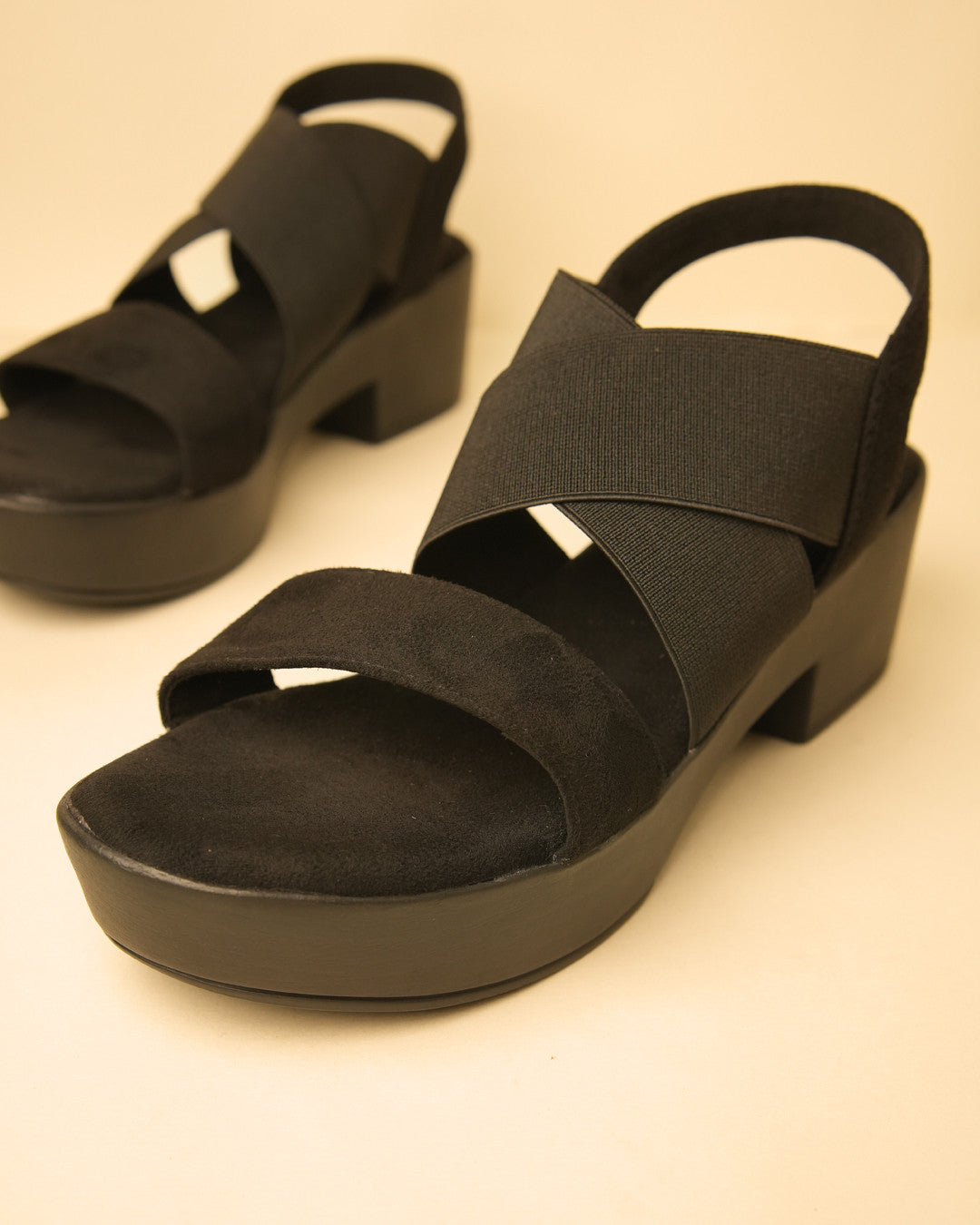 Muse Black Platform Slingback Sandal view 4
