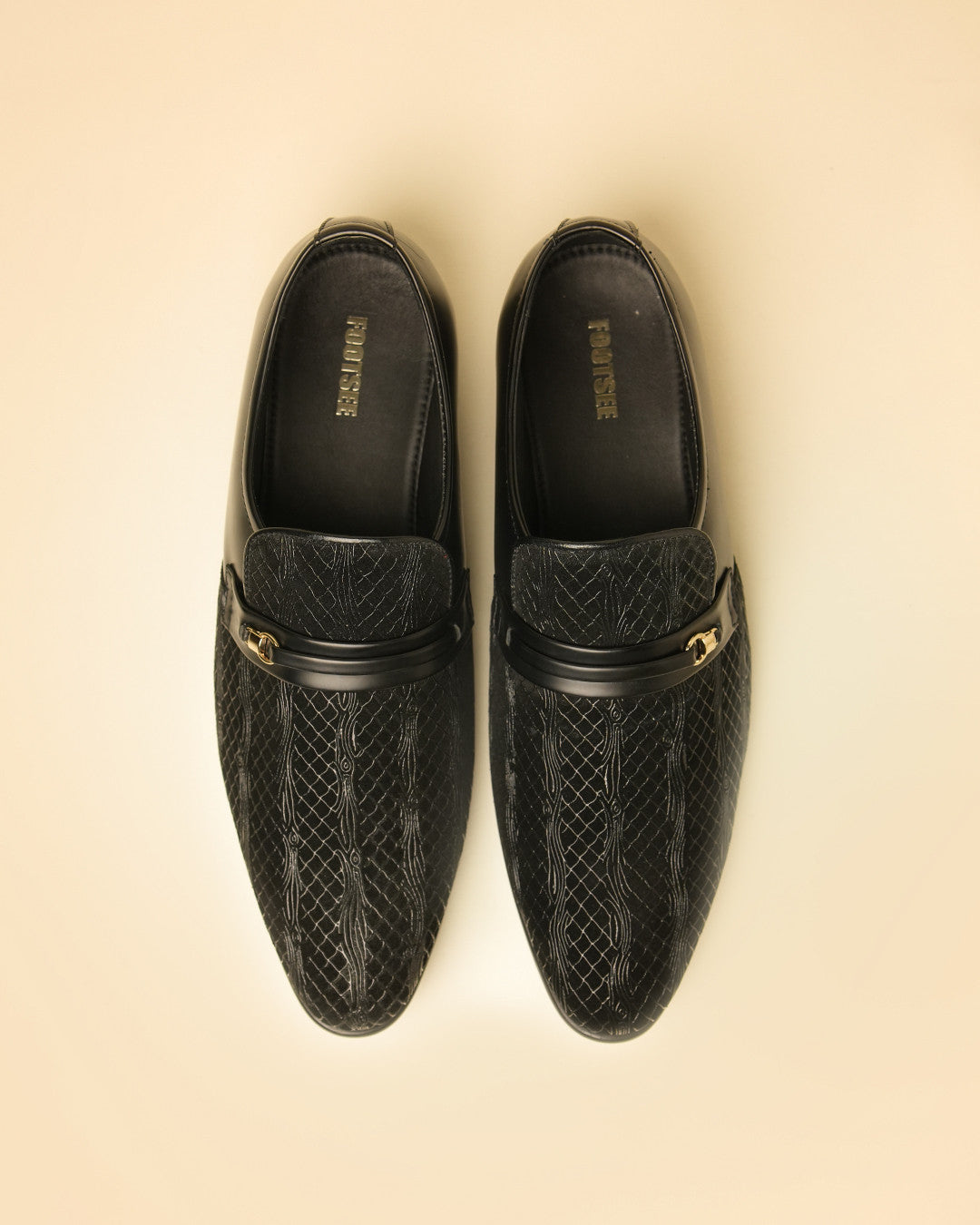 Accord Black Formal Shoes view 3
