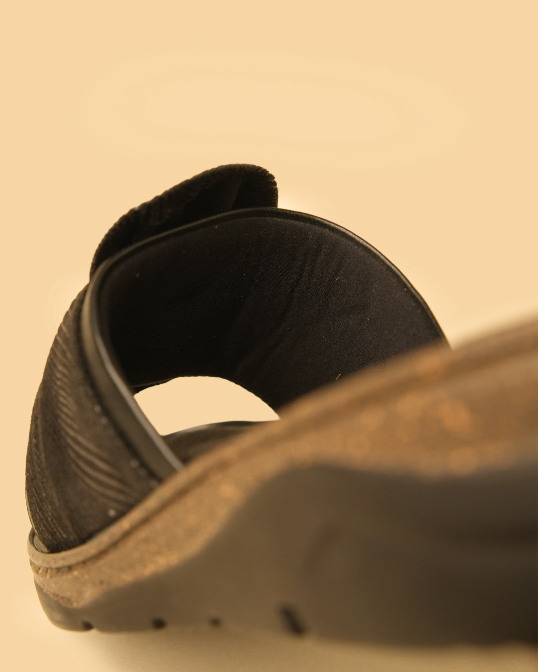 Twirl Black Knot-Detail Flat Slide view 4