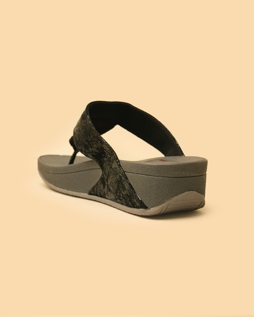 Medallion Black Antique Gold Medallion Toe-Post Platform Sandal view 6