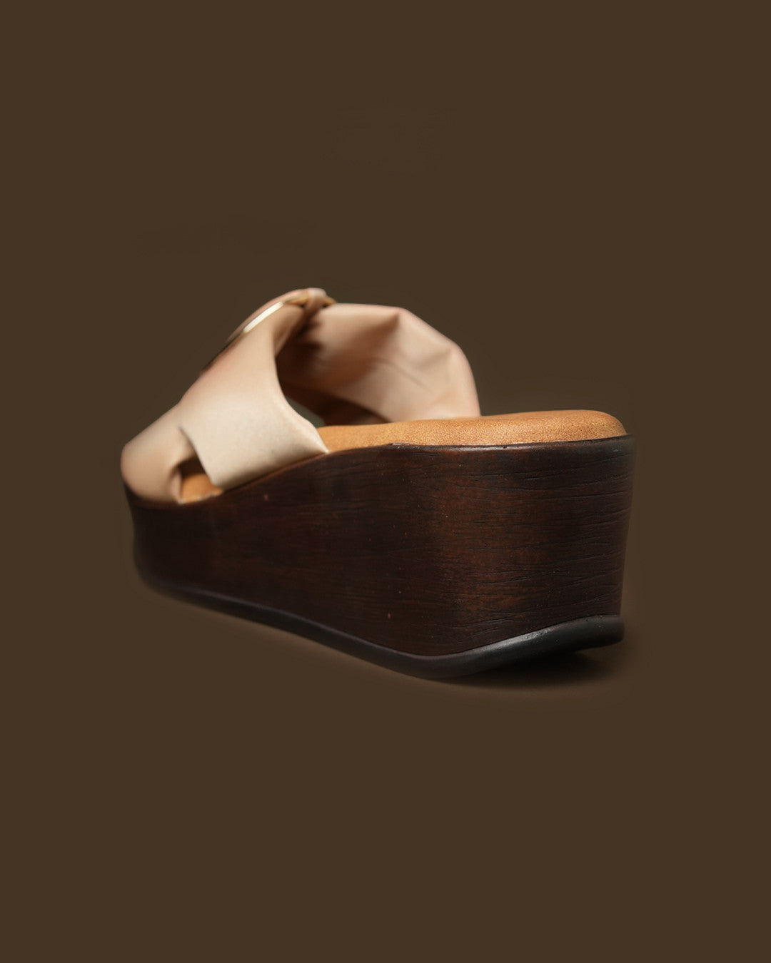 Orbit Blush Beige Ring-Detail Wedge Slide view 6