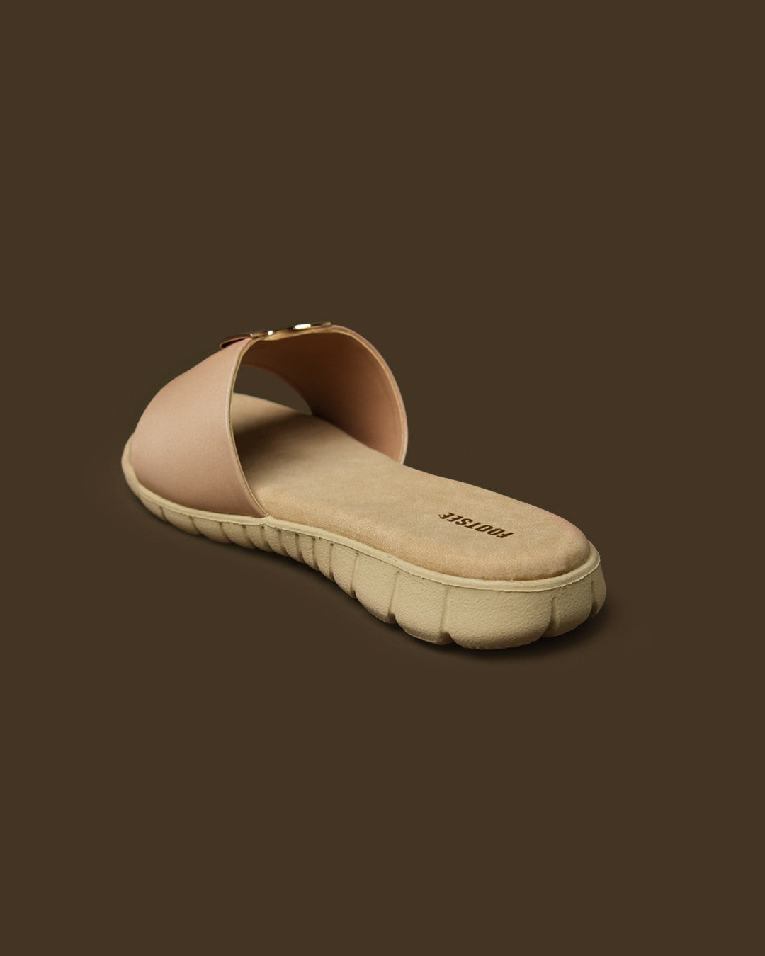 Arc Blush Beige Metal-Detail Flat Slide view 5