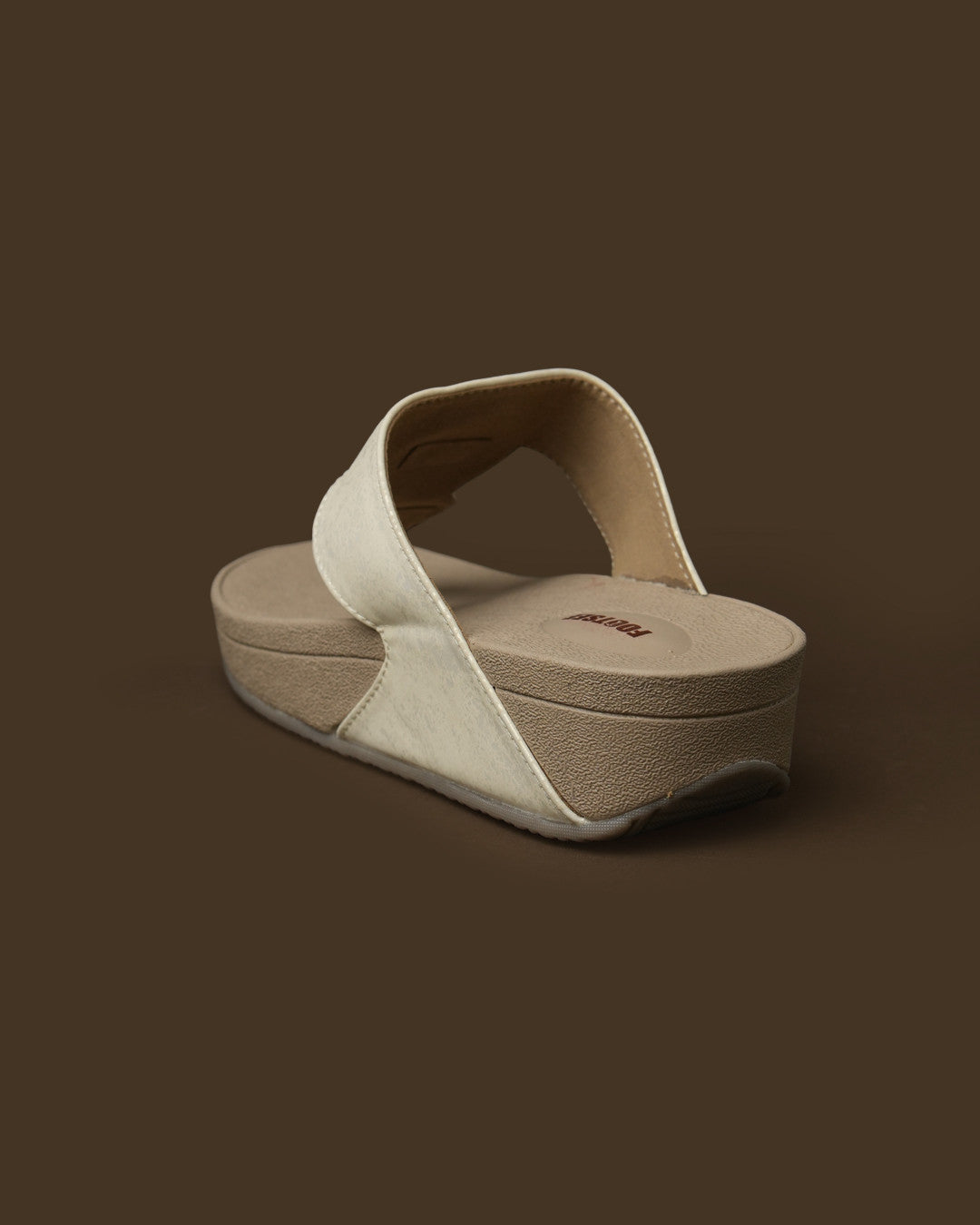 Medallion Ivory Gold Medallion Toe-Post Platform Sandal view 7