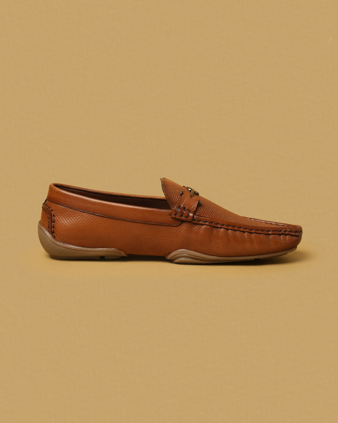 Mercer Cognac Tan Perforated Bit Loafer view 6