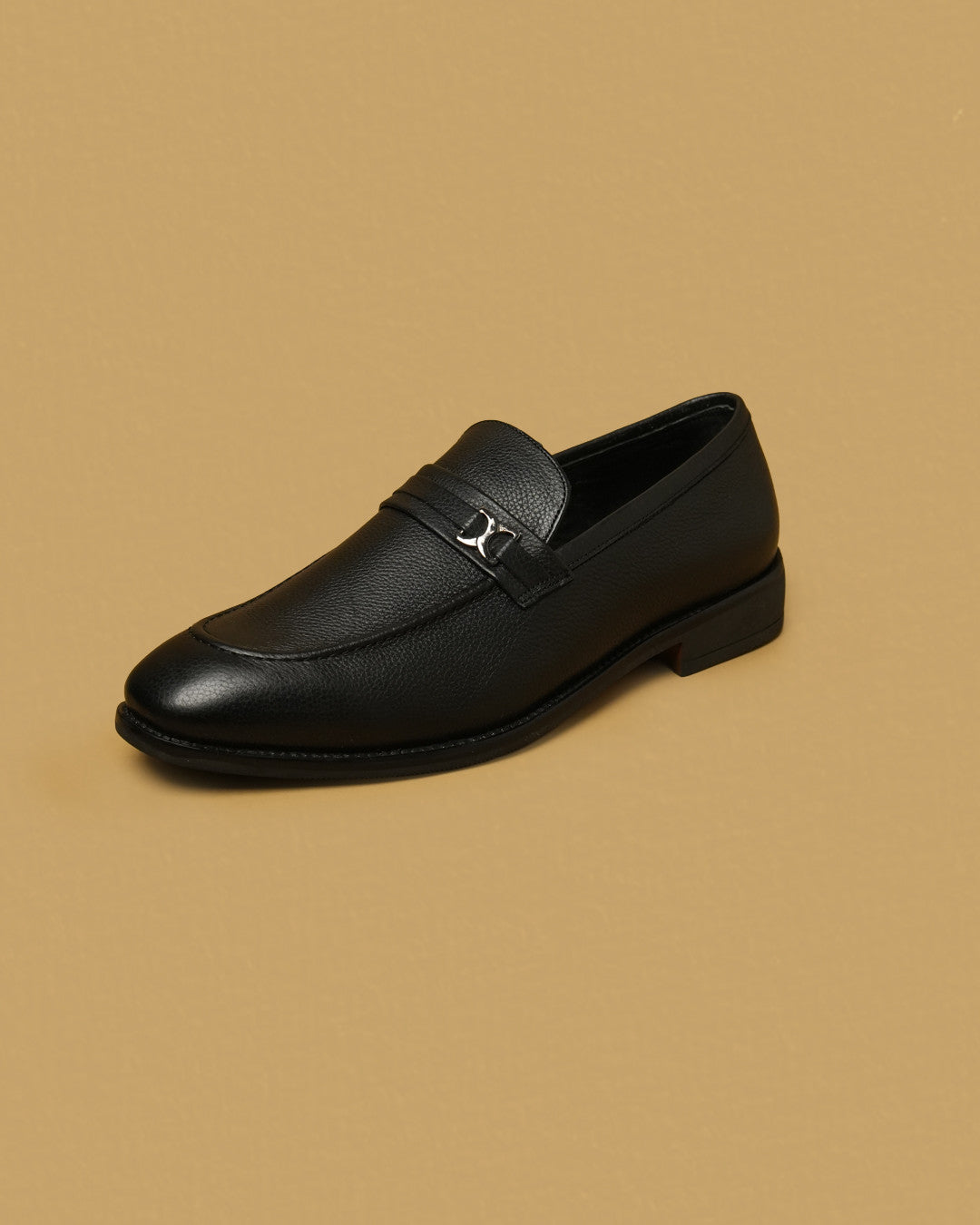 Sterling Black Metal-Detail Dress Loafer view 5