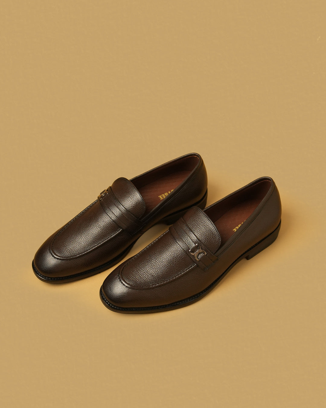 Sterling Dark Brown Metal-Detail Dress Loafer view 2