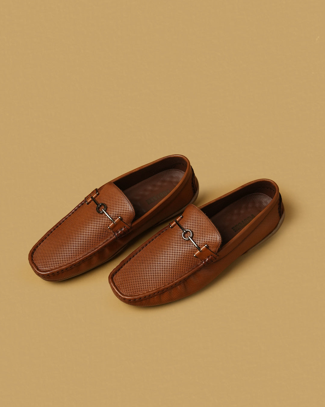Mercer Cognac Tan Perforated Bit Loafer view 2