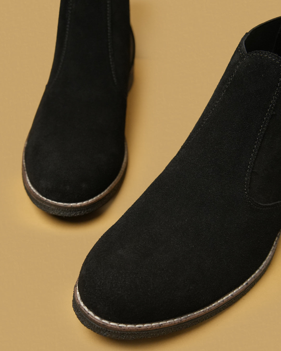 Camden Black Suede-Finish Chelsea Boot view 5