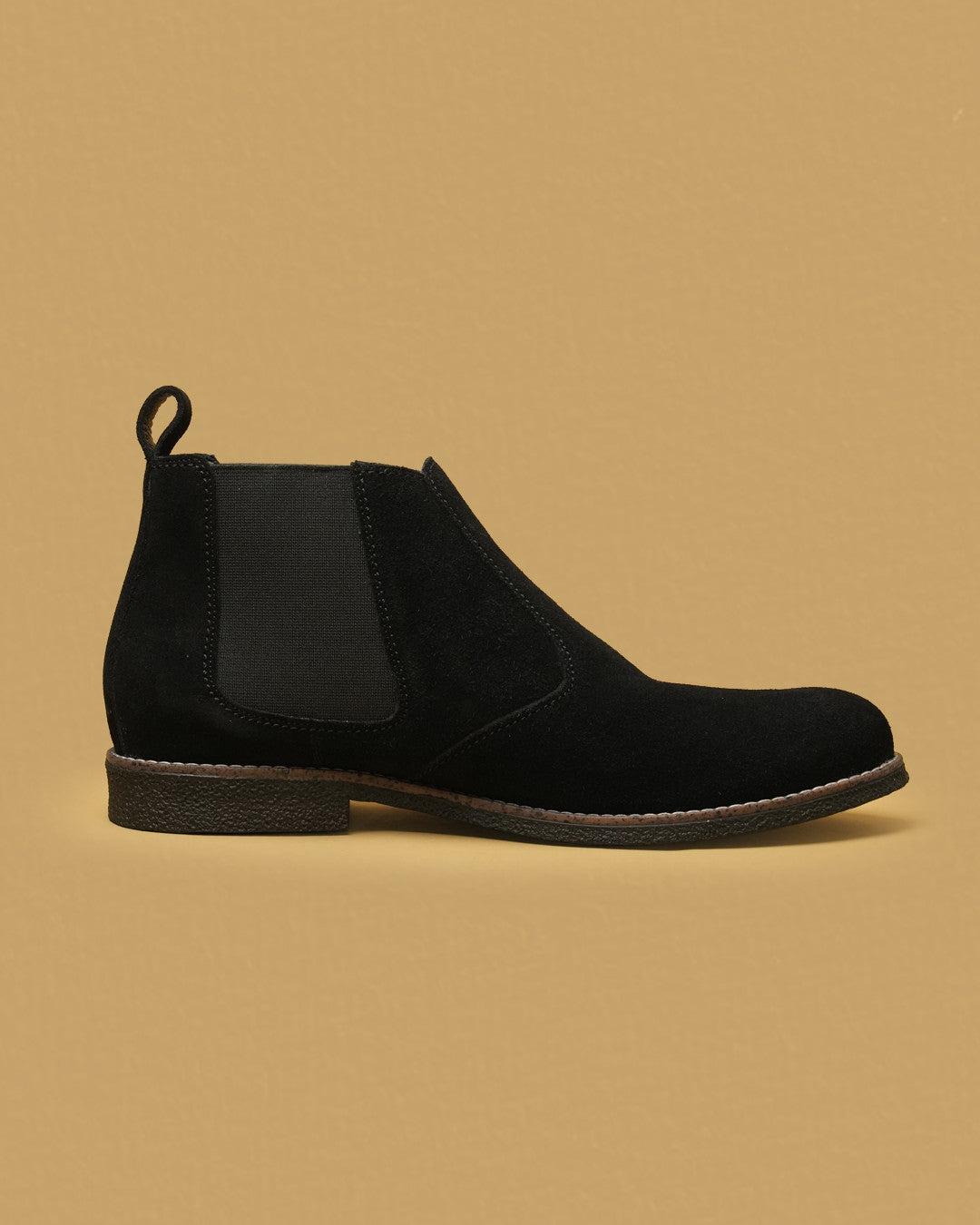 Camden Black Suede-Finish Chelsea Boot view 6
