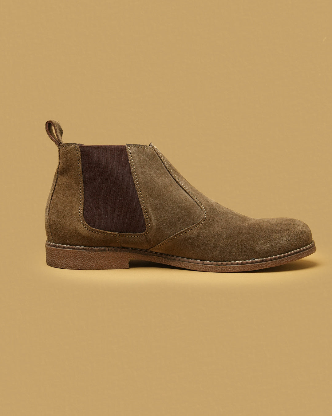 Camden Taupe Suede-Finish Chelsea Boot view 6