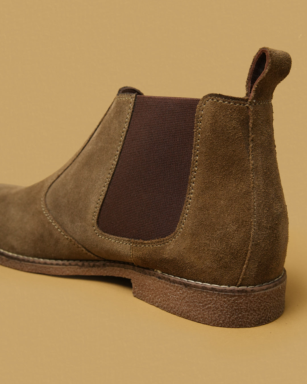 Camden Taupe Suede-Finish Chelsea Boot view 4