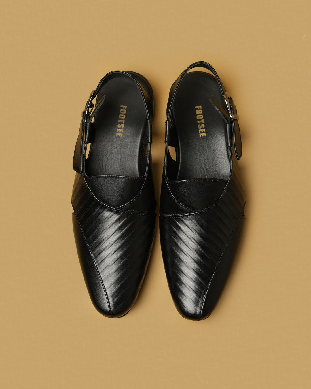 Safar Black Peshawari Sandal view 2