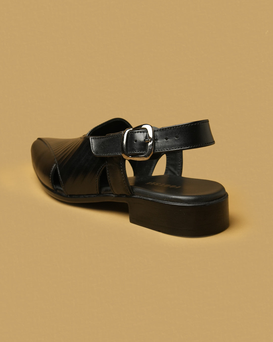 Safar Black Peshawari Sandal view 5