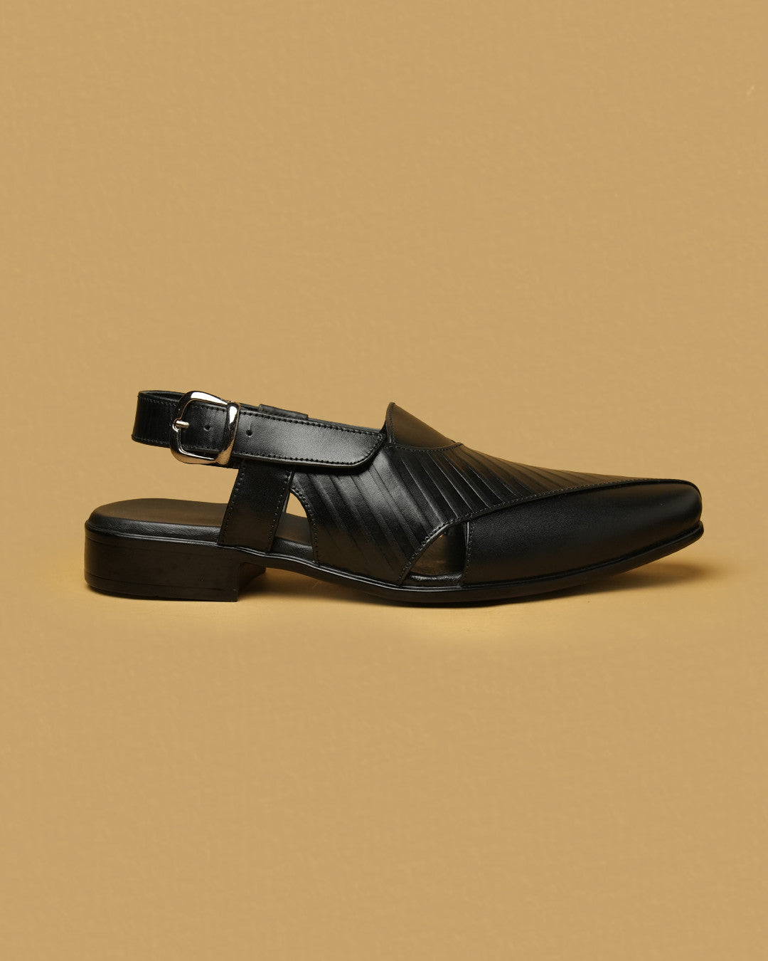 Safar Black Peshawari Sandal view 7
