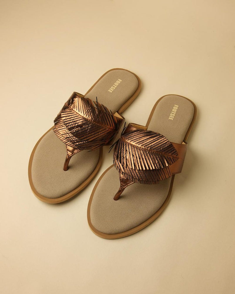 Palma Bronze Toe-Post Flat